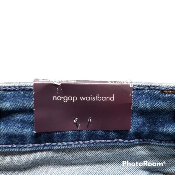 Ava & Viv Medium Wash High Rise Slim Straight Crop No Gap Size 26W Reg - Picture 8 of 11